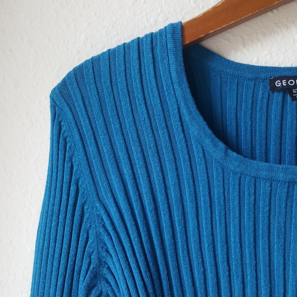 🌿George Ribbed Form Fit Long Sleeve